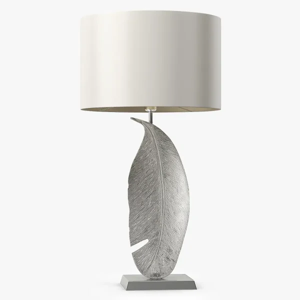 3DSky - Heathfield Co Leaf Nickel Large Table Lamp - Image 2