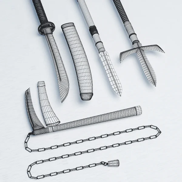 3DSky - Japanese Traditional Weapons - Image 3
