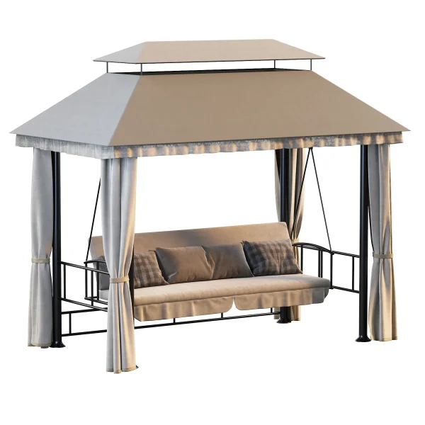 3DSky - Garden Swing With A Tent ART138 - Image 2