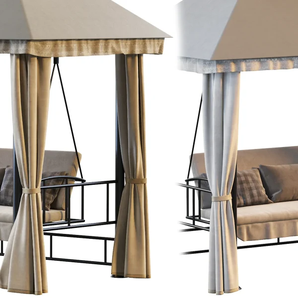 3DSky - Garden Swing With A Tent ART138 - Image 3