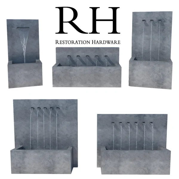 3DSky - Restoration Hardware Weathered Zinc Fountains