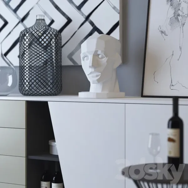 3DSky - Tomasella Diagonal Sideboard - Image 2