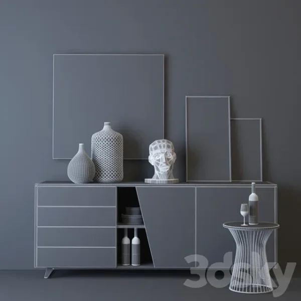 3DSky - Tomasella Diagonal Sideboard - Image 3