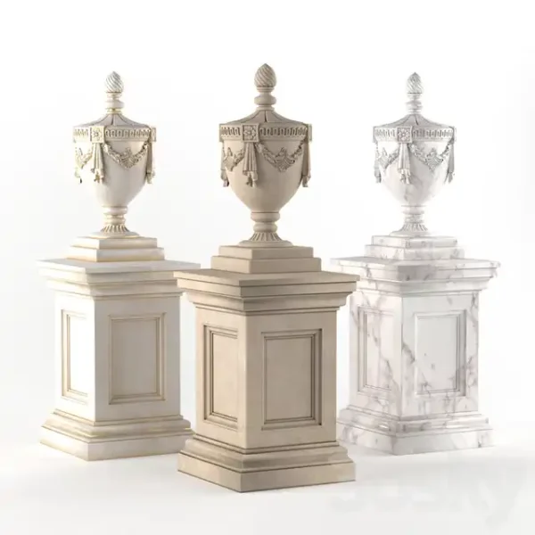 3DSky - Classic Vase For Decorating The Facade