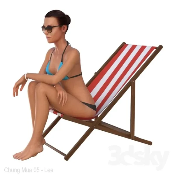 3DSky - The Girl in the Beach Chair