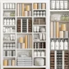 3DSky - Cabinet With A Collection of White Cosmetics 3