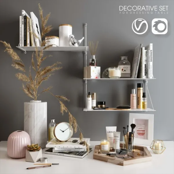 3DSky - Decorative Set for Dressing Table 01