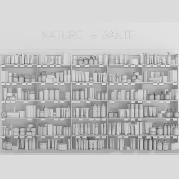 3DSky - Large Showcase in a Pharmacy with Cosmetics 3 - Image 2