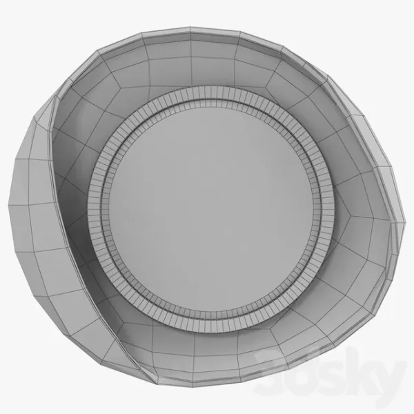 3DSky - Petal Mirror in Cream Shagreen - Image 3