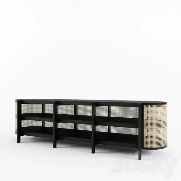3DSky - Cane Low Cabinet