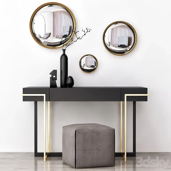 3DSky - VANITY Toilet Table Low Poly