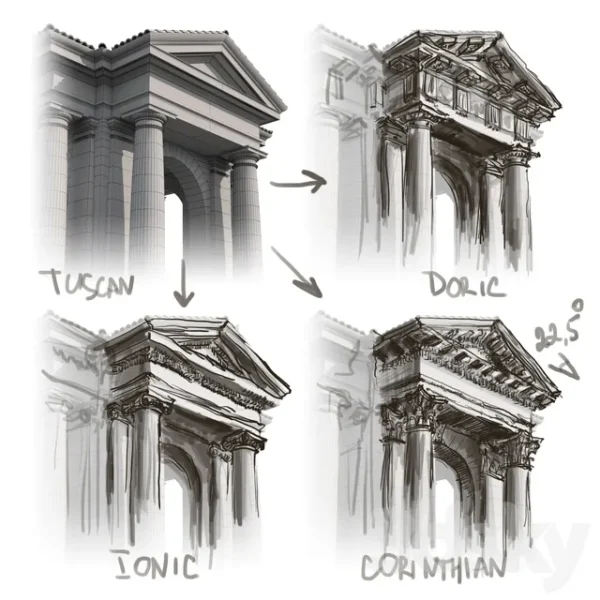 3DSky - Tuscan Order Vignola - Image 3