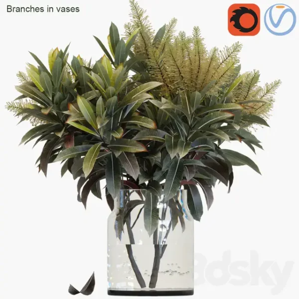 3DSky - Branches in Vases 25