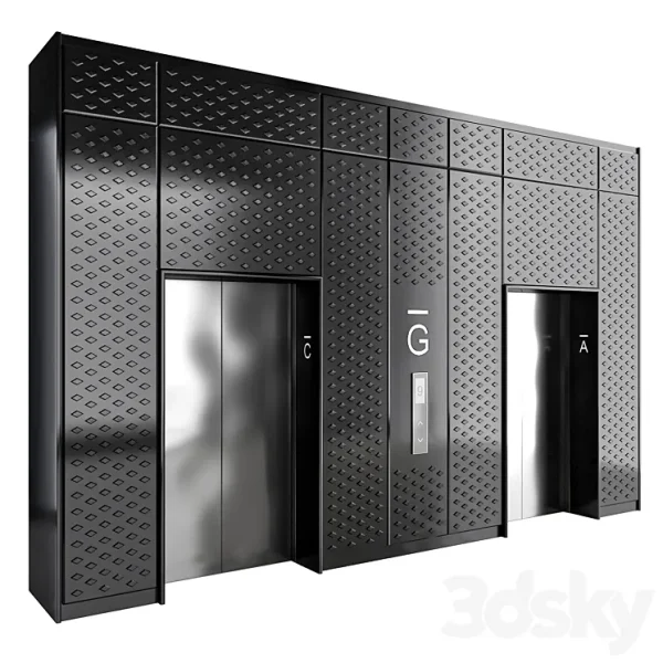 3DSky - Wall Panel Elevator 3