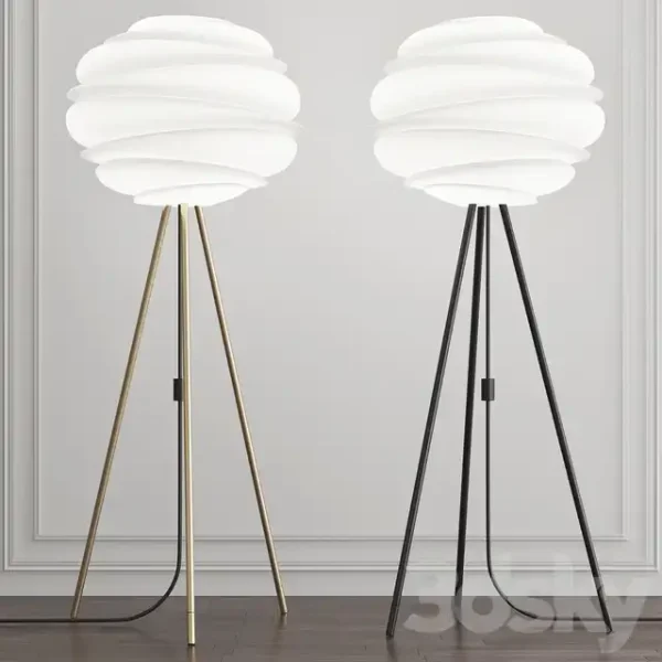 3DSky - Carmina Matte Black Floor Lamp by Umage