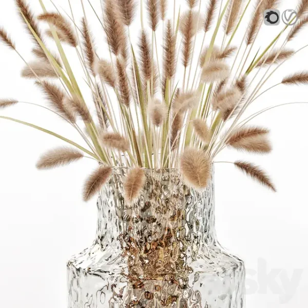 3DSky - Dry Flowers in Glass Vase 2 - Image 2