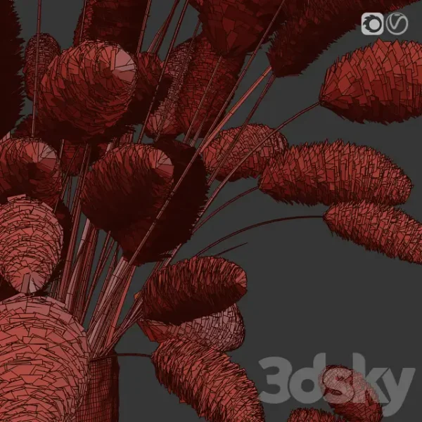 3DSky - Dry Flowers in Glass Vase 2 - Image 5