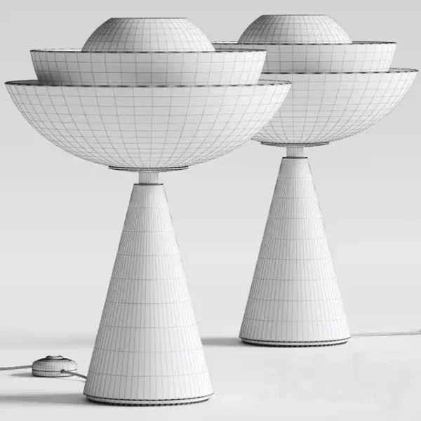3DSky - Mason Editions Lotus Table Lamps - Image 3