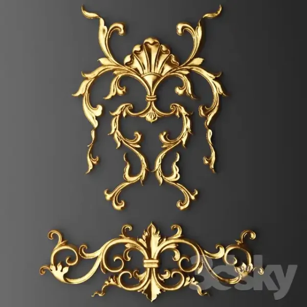 3DSky - Stucco Cartouche Crown
