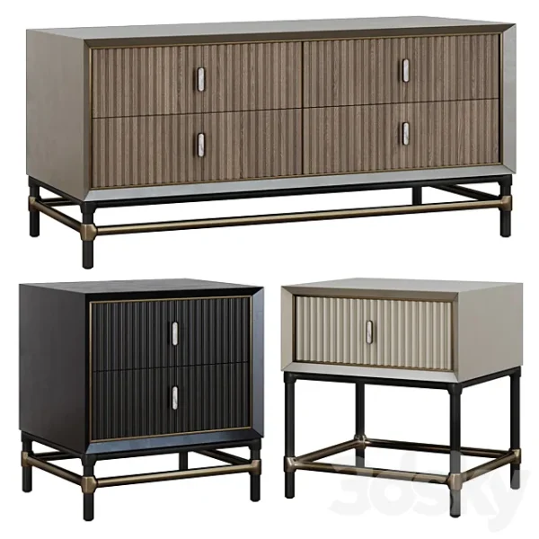 3DSky - Chest of Drawers and Bedside Tables