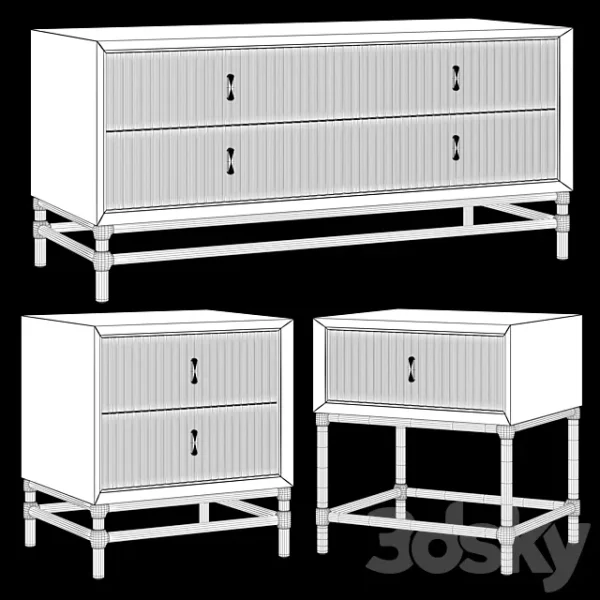 3DSky - Chest of Drawers and Bedside Tables - Image 2