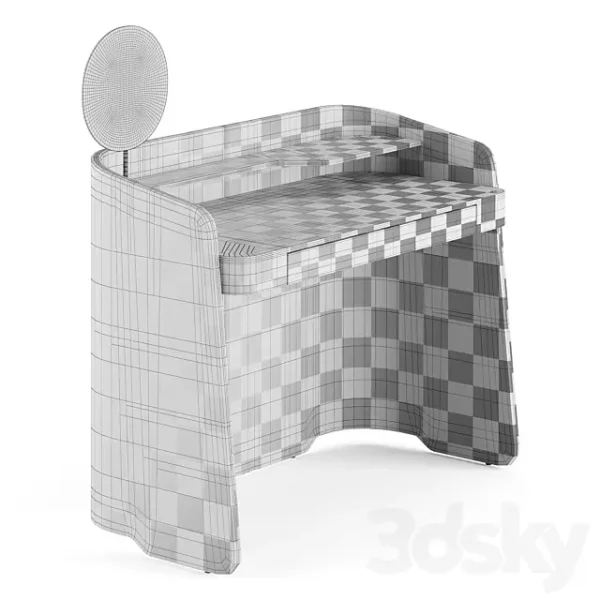 3DSky - Pianca Chloe Vanity with Mirror - Image 5