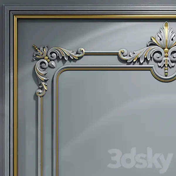 3DSky - Wall Molding 21 Boiserie Classic Panels - Image 2
