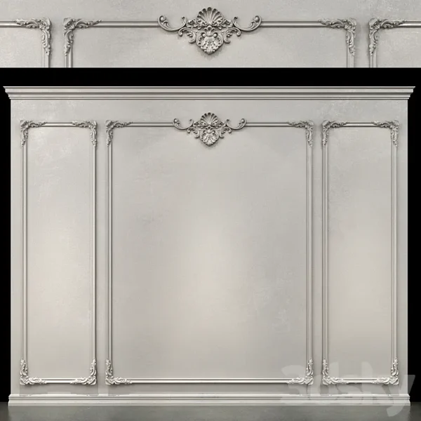 3DSky - Wall Molding 01 Boiserie Classic Panels