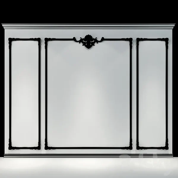 3DSky - Wall Molding 01 Boiserie Classic Panels - Image 2