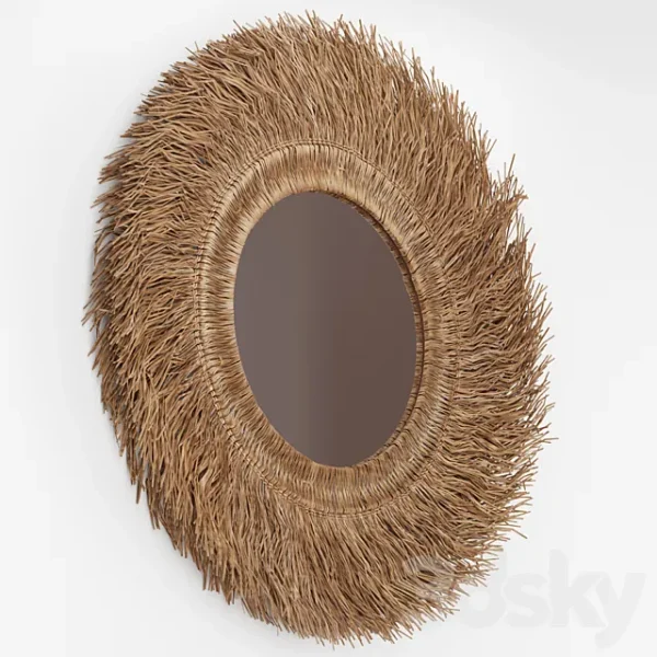 3DSky - Loully Rattan and Sisal Mirror - Image 2