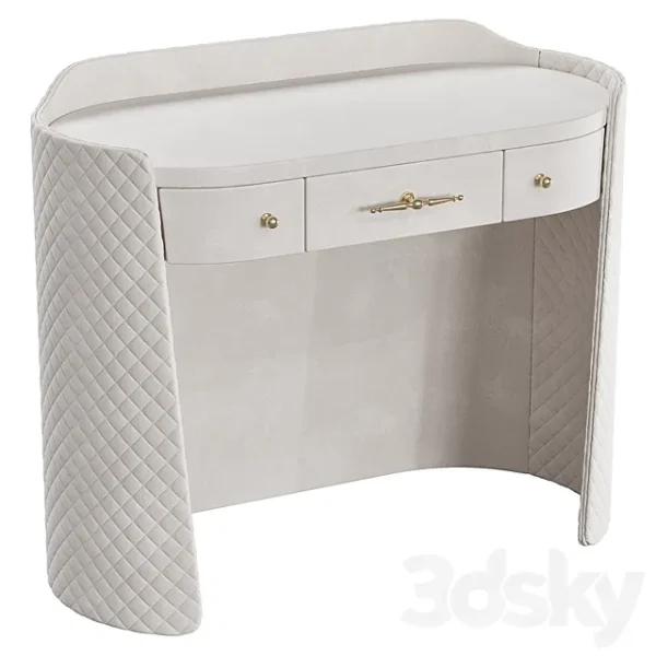 3DSky - Palladium Dressing Table with Drawers - Image 2