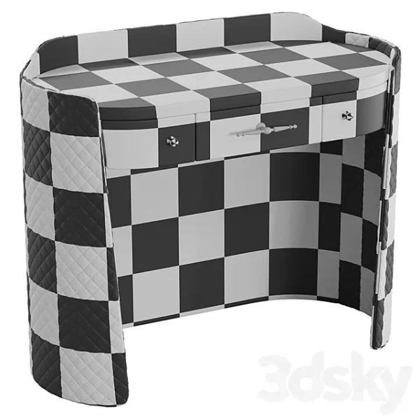 3DSky - Palladium Dressing Table with Drawers - Image 4