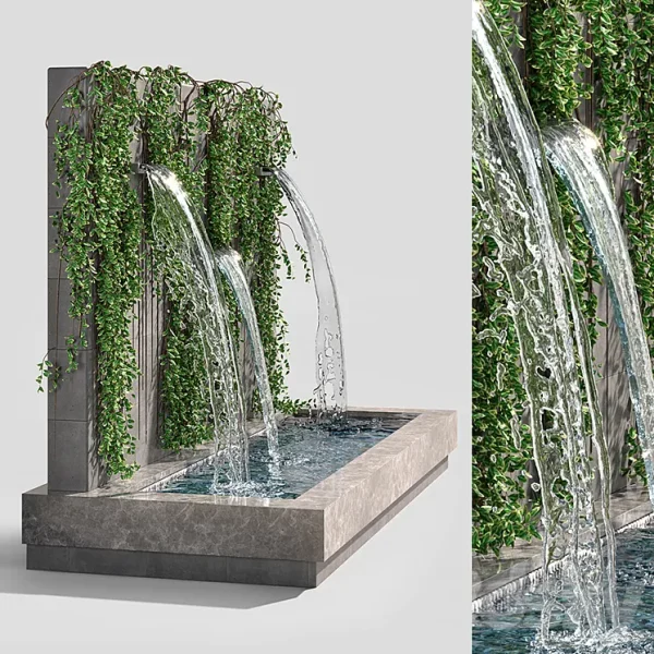 3DSky - Wall Fountains with Ivy
