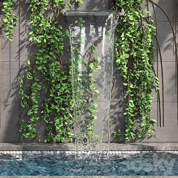 3DSky - Wall Fountains with Ivy - Image 2