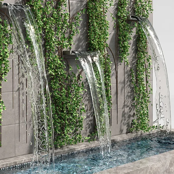 3DSky - Wall Fountains with Ivy - Image 3