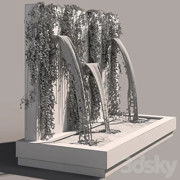 3DSky - Wall Fountains with Ivy - Image 4