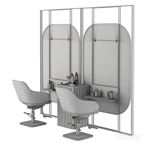 3DSky - Beauty Salon Barber Shop Set 03 - Image 5