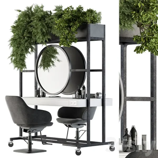 3DSky - Beauty Salon Barber Shop Set 04
