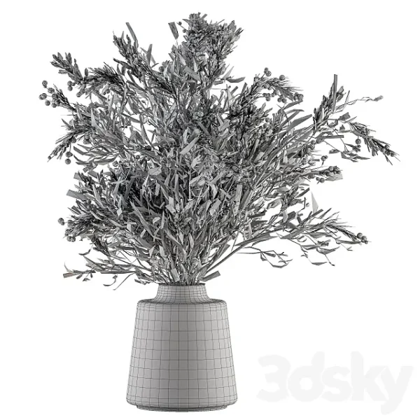 3DSky - Bouquet Green Branch in Vase 54 - Image 5