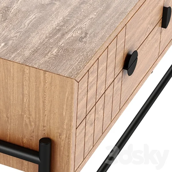3DSky - Clara Oak Console - Image 3