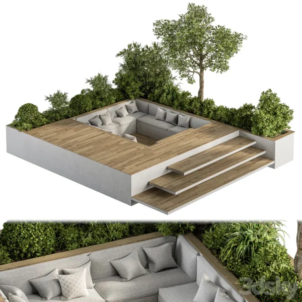 3DSky - Roof Garden and Landscape Furniture Set 37