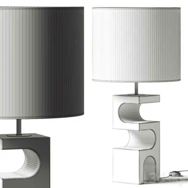 3DSky - Crate And Barrel Boveda Stone Table Lamp - Image 2