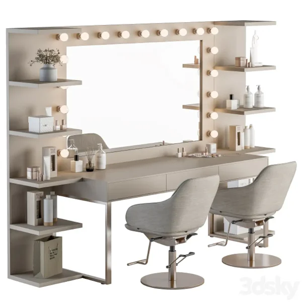 3DSky - Beauty Salon Barber Shop Set 06
