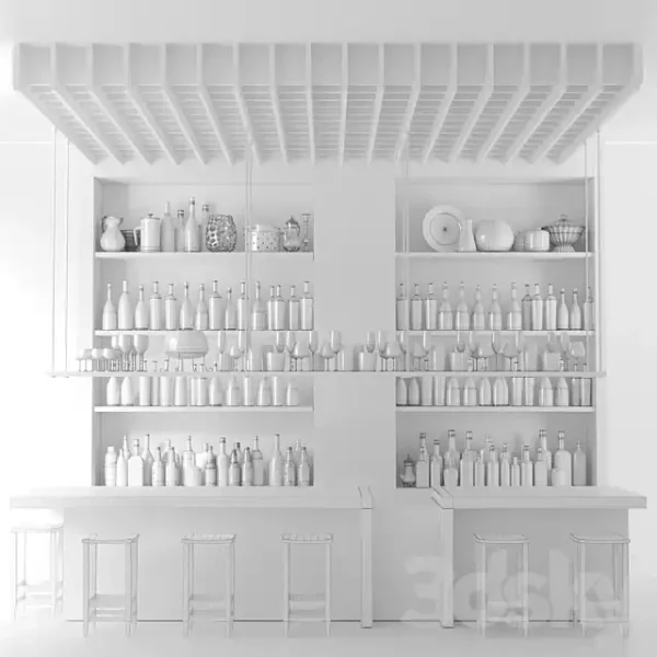 3DSky - Design Project of a Bar with Wine and Sparkling - Image 2