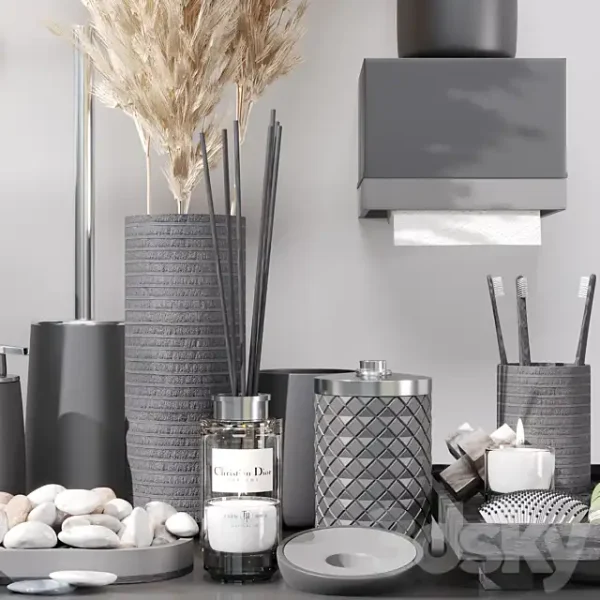 3DSky - Bathroom Decorative Set 02 - Image 3