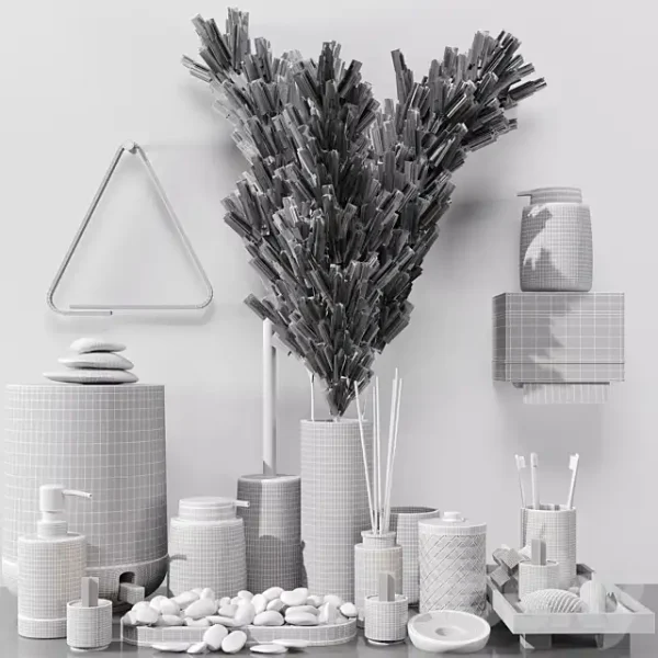 3DSky - Bathroom Decorative Set 02 - Image 4