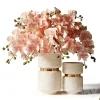 3DSky - Bouquet of Pink Orchids in a Modern Beige Vase