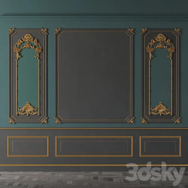 3DSky - Classic Wall Molding 02