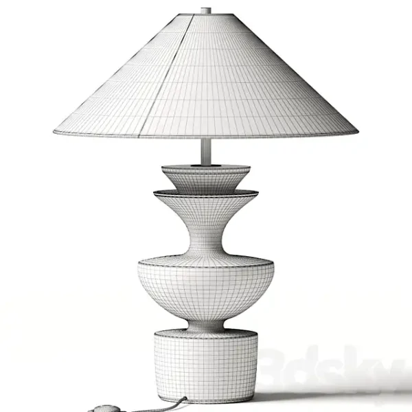 3DSky - Danny Kaplan Ceramic Sophia Table Lamp - Image 3