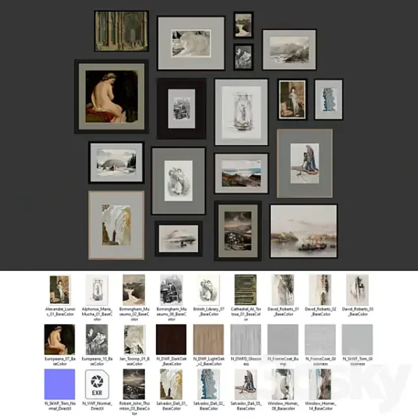 3DSky - A Set of Classic Paintings - Image 2